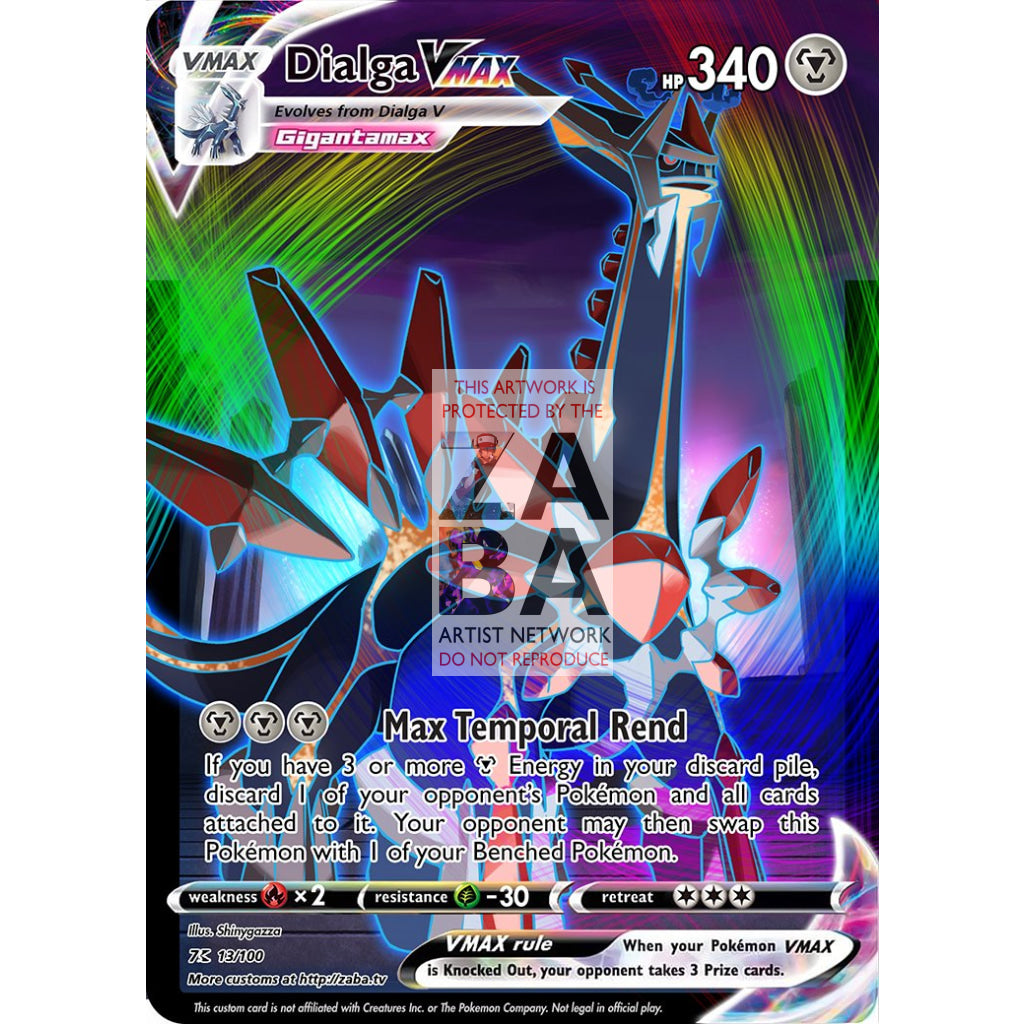 Dialga VMAX Custom Pokemon Card - ZabaTV