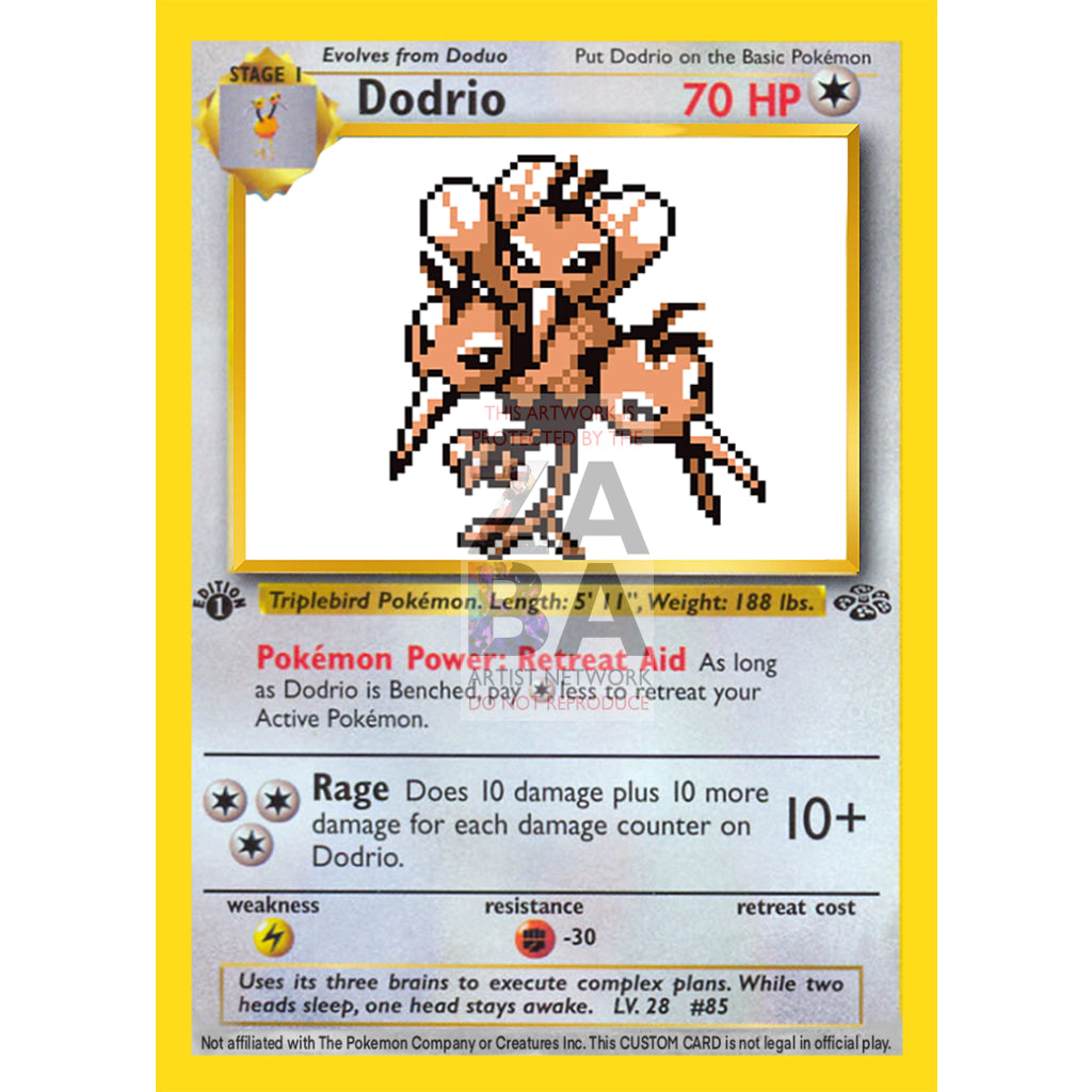 Dodrio Game Sprite Custom Pokemon Card - ZabaTV