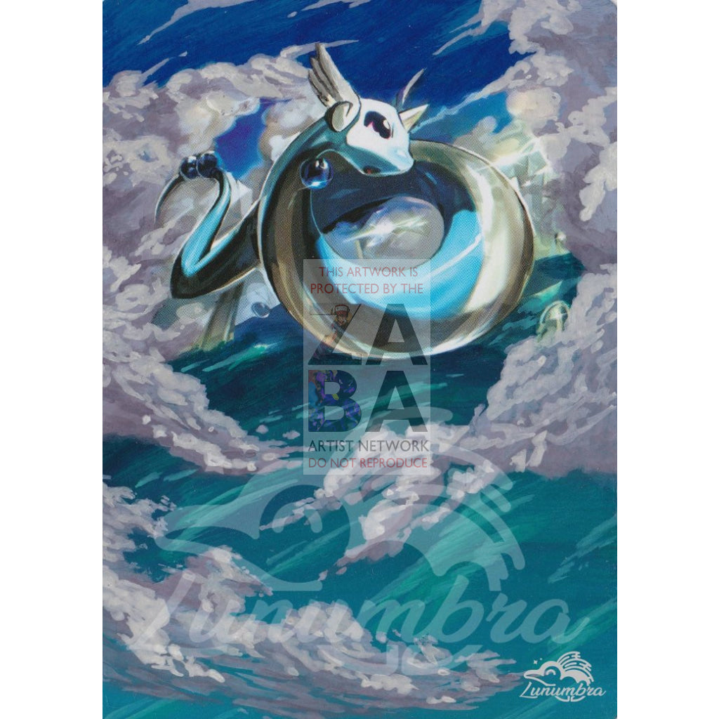 Dragonair 82/116 Black & White Plasma Freeze Extended Art Custom Pokemon Card Textless Silver
