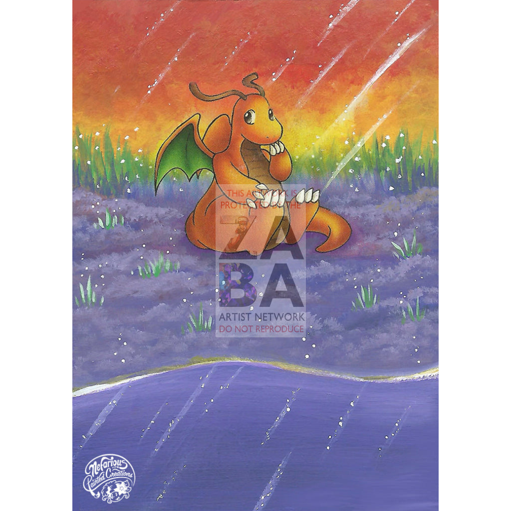 Dragonite 4/62 Fossil Extended Art Custom Pokemon Card - ZabaTV