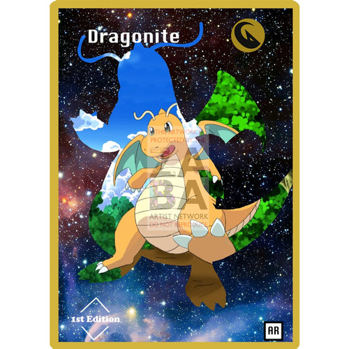 Dragonite Anime Silhouette (Drewzcustomcards) - Custom Pokemon Card