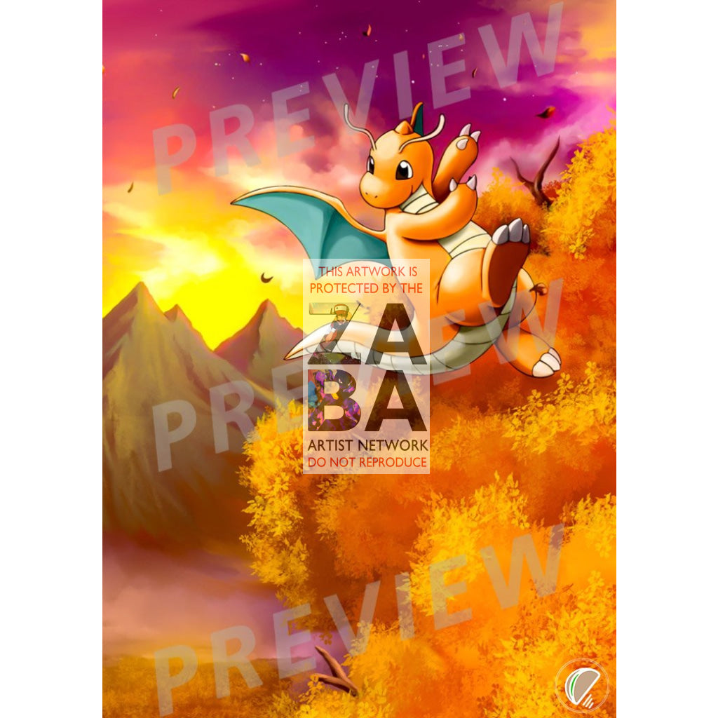 Dragonite T-Promo 18 Extended Art Custom Pokemon Card - ZabaTV