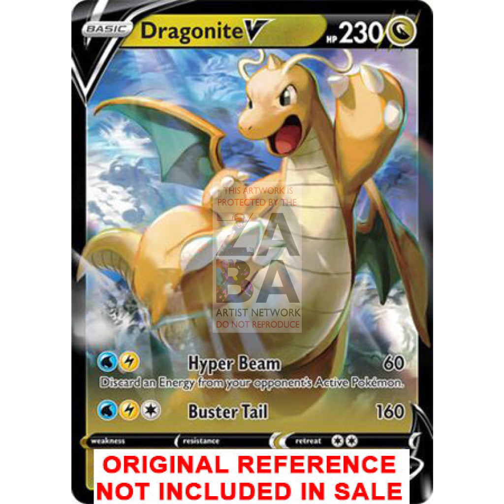 Dragonite V 049/078 Pokemon GO Extended Art Custom Pokemon Card - ZabaTV