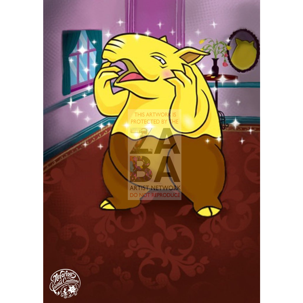 Drowzee 51/122 Breakpoint Extended Art Custom Pokemon Card Silver Holo