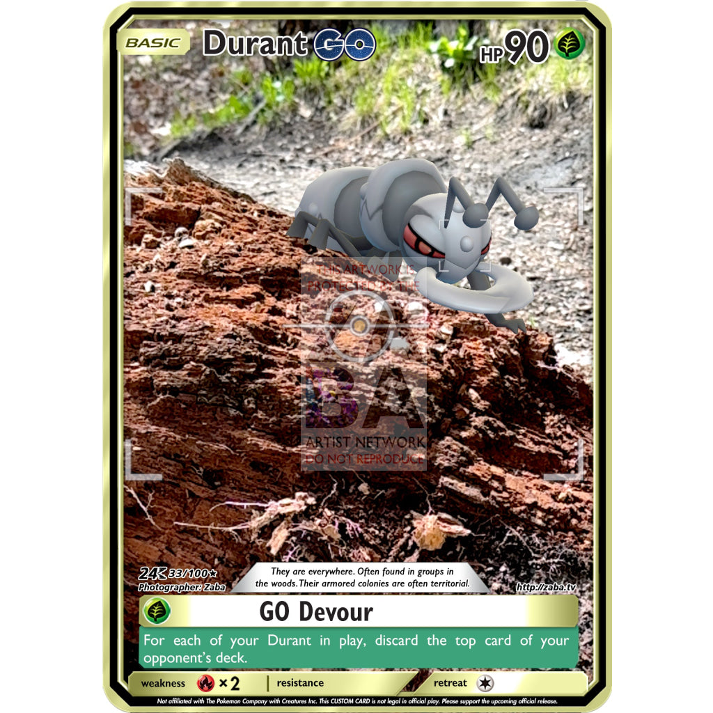 Durant GO Custom Pokemon GO Card - ZabaTV