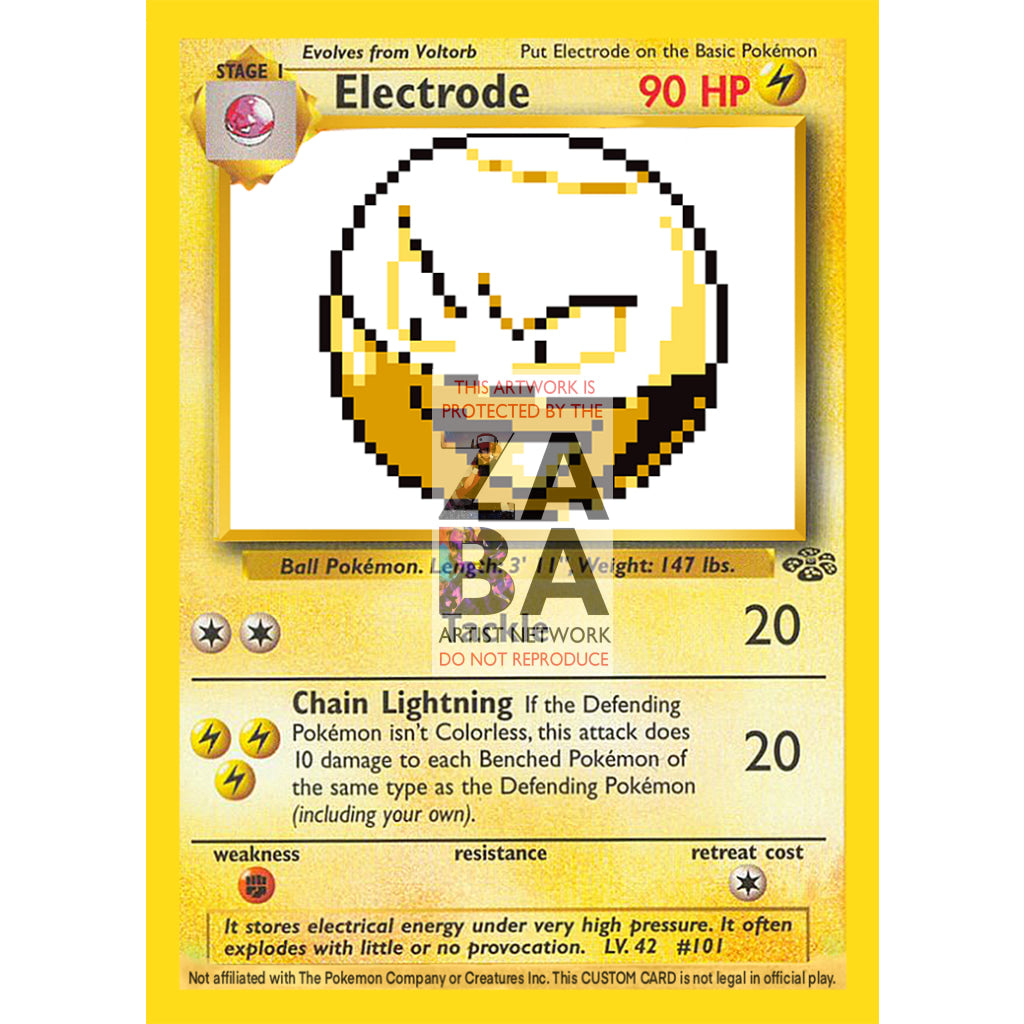 Electrode Game Sprite Custom Pokemon Card - ZabaTV