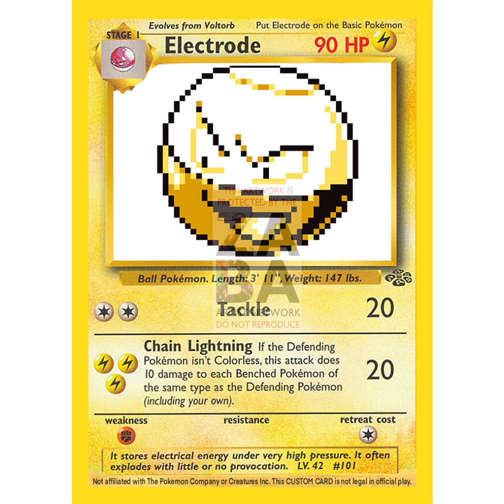 Electrode Game Sprite Custom Pokemon Card - ZabaTV