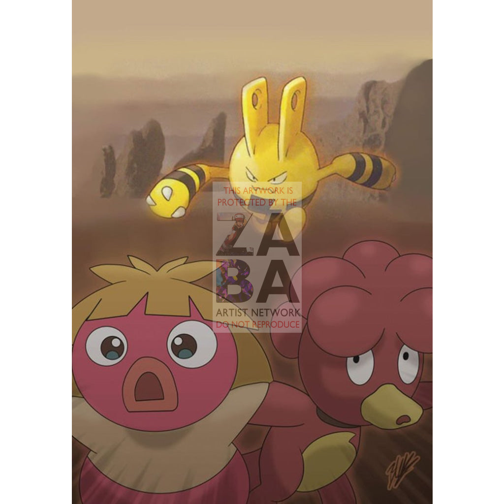 Elekid Magby & Smoochum V.1 Custom Pokemon Card