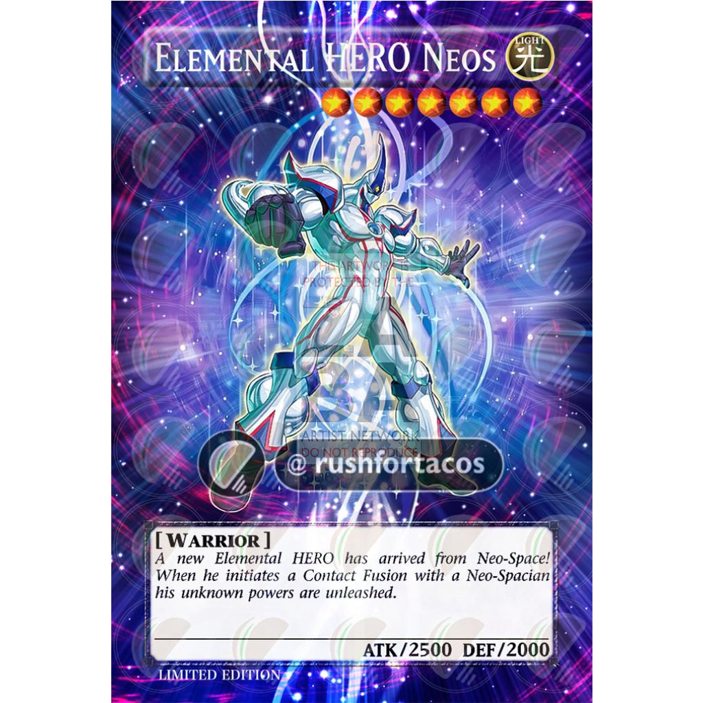 Elemental HERO Neos (20th Anniversary) Full Art ORICA - Custom Yu-Gi-Oh! Card - ZabaTV