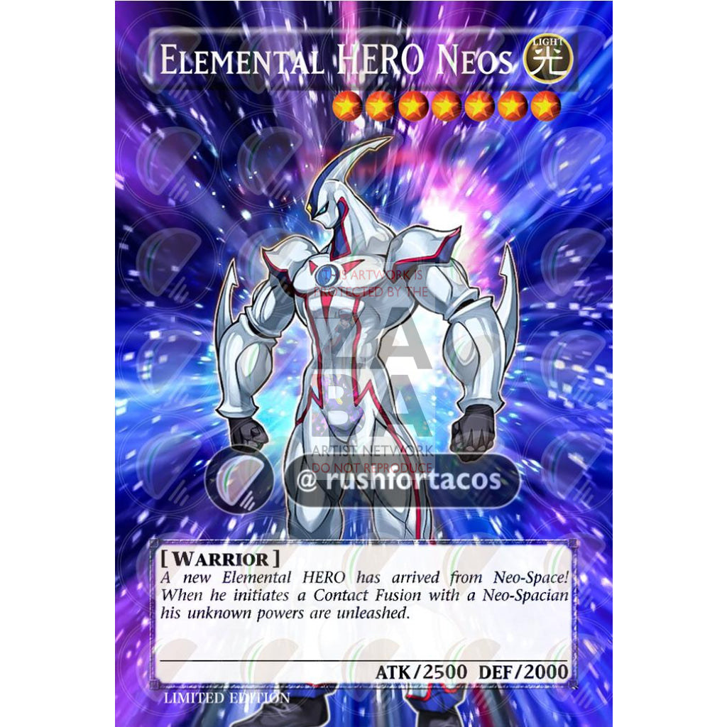 Elemental HERO Neos Full Art ORICA - Custom Yu-Gi-Oh! Card - ZabaTV