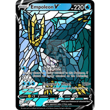 Empoleon V Stained-Glass Custom Pokemon Card Shining / Silver Foil