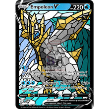 Empoleon V Stained-Glass Custom Pokemon Card True King / Silver Foil