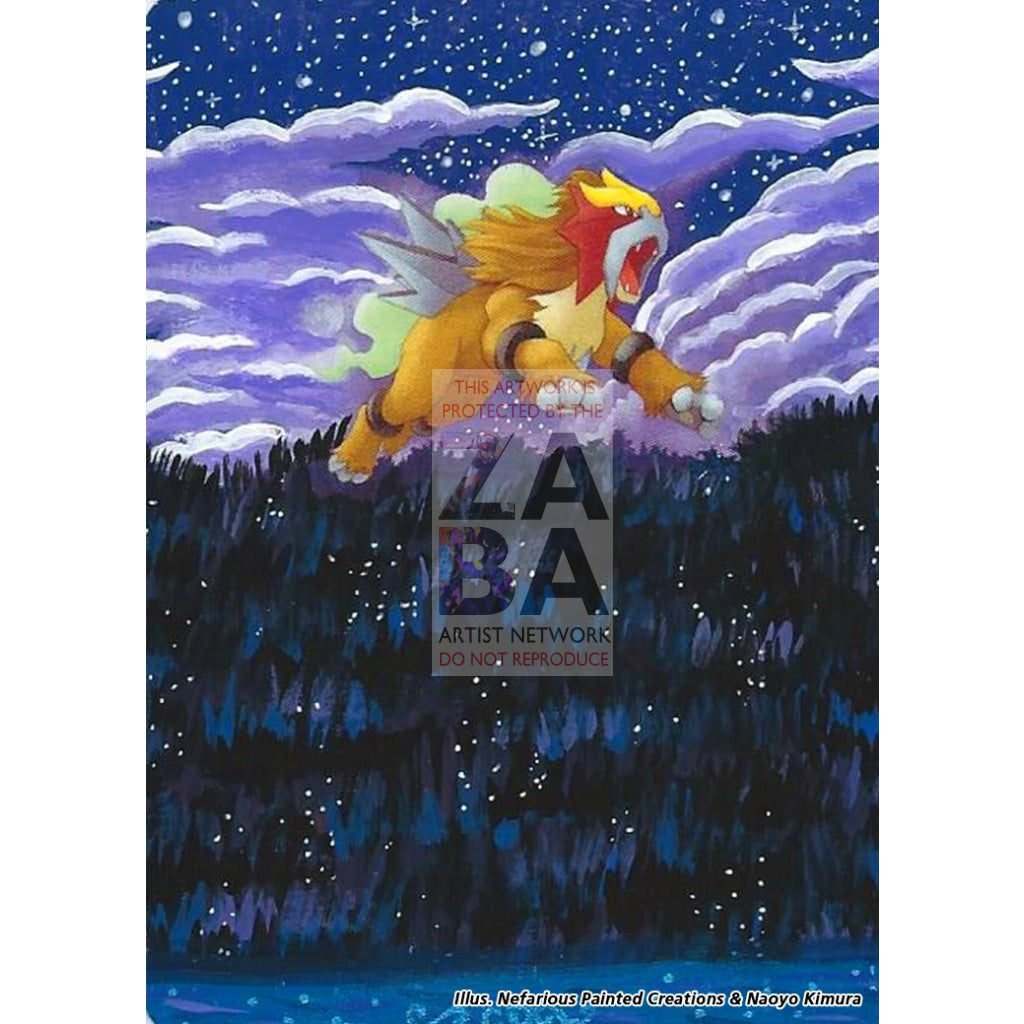 Entei 17/64 Neo Revelation Extended Art Custom Pokemon Card - ZabaTV
