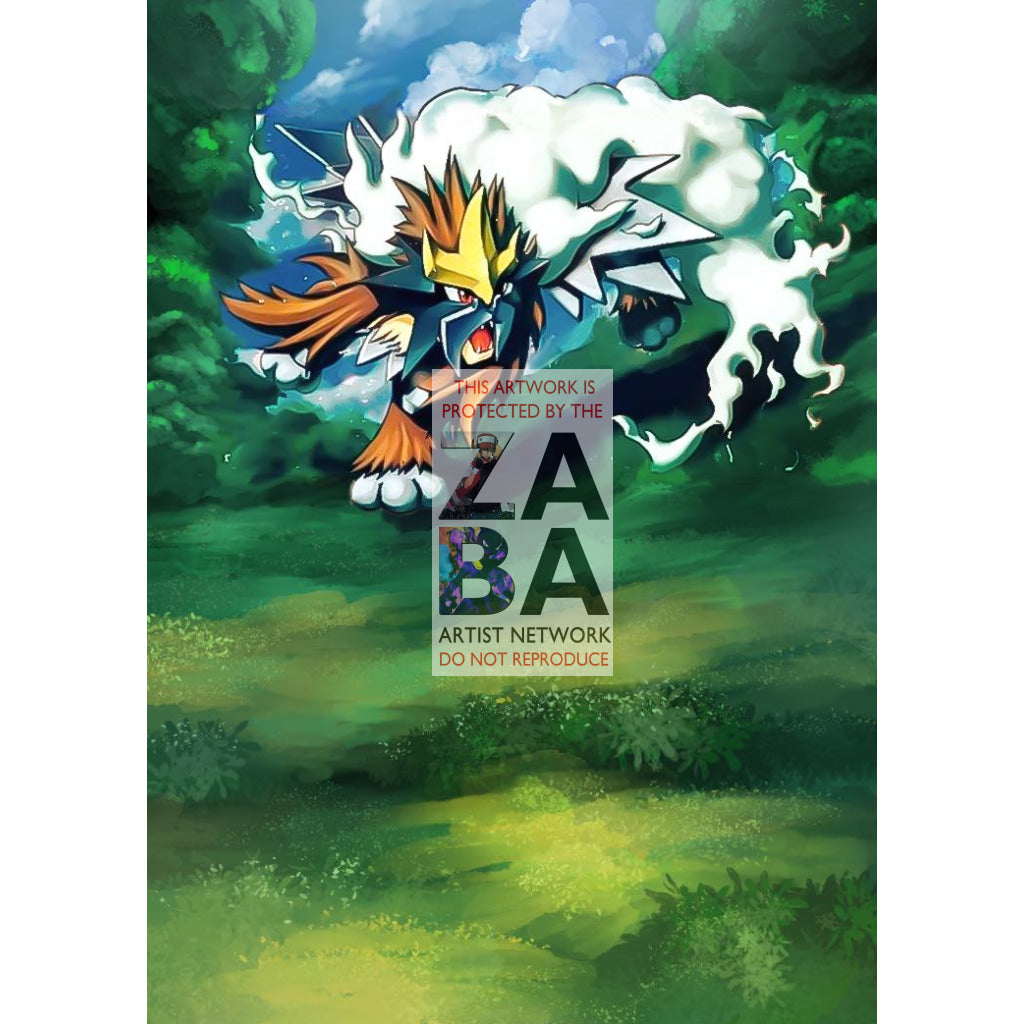 Entei Star 113/115 Unseen Forces Extended Art Custom Pokemon Card - ZabaTV