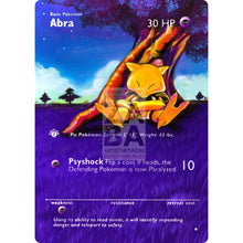 Entire Base Set Extended Art! (Choose A Single) Custom Pokemon Cards Abra Card