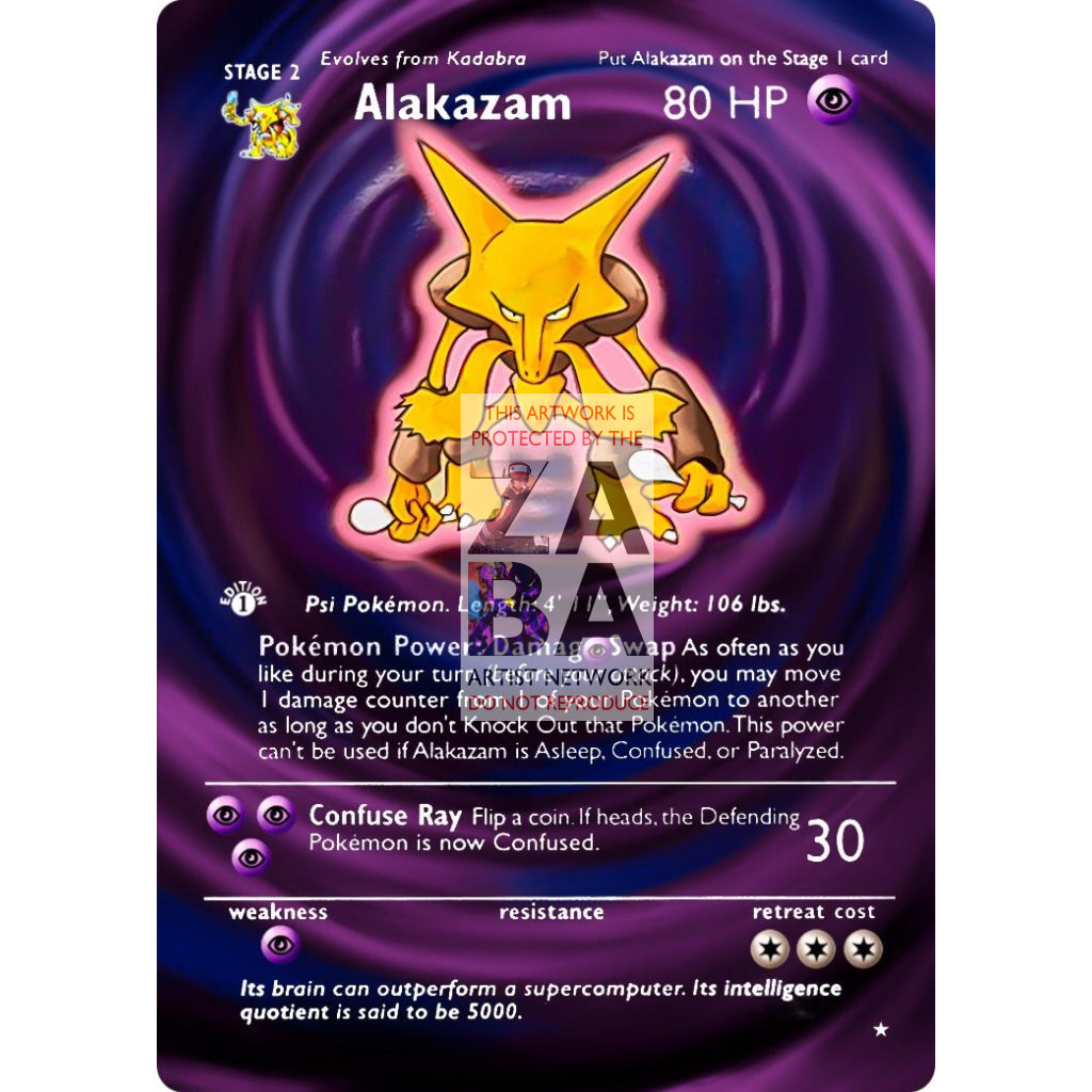 ENTIRE BASE SET Extended Art! (Choose a Single) Custom Pokemon Cards - ZabaTV