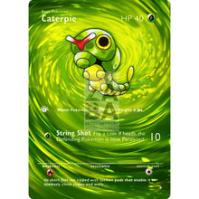 Entire Base Set Extended Art! (Choose A Single) Custom Pokemon Cards Caterpie Card