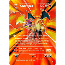 Entire Base Set Extended Art! (Choose A Single) Custom Pokemon Cards Charizard Card