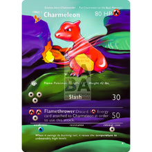 Entire Base Set Extended Art! (Choose A Single) Custom Pokemon Cards Charmeleon Card