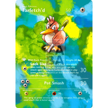 Entire Base Set Extended Art! (Choose A Single) Custom Pokemon Cards Farfetchd Card