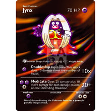 Entire Base Set Extended Art! (Choose A Single) Custom Pokemon Cards Jynx Card