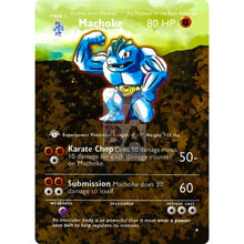 Entire Base Set Extended Art! (Choose A Single) Custom Pokemon Cards Machoke Card
