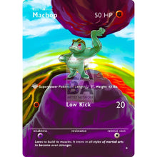 Entire Base Set Extended Art! (Choose A Single) Custom Pokemon Cards Machop Card