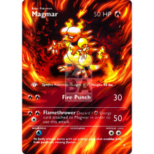 Entire Base Set Extended Art! (Choose A Single) Custom Pokemon Cards Magmar Card