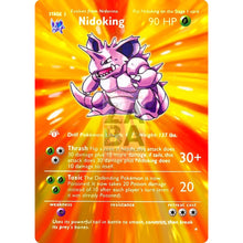 Entire Base Set Extended Art! (Choose A Single) Custom Pokemon Cards Nidoking Card