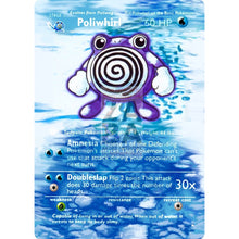 Entire Base Set Extended Art! (Choose A Single) Custom Pokemon Cards Poliwhirl Card