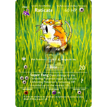 Entire Base Set Extended Art! (Choose A Single) Custom Pokemon Cards Raticate Card