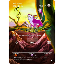 Entire Base Set Extended Art! (Choose A Single) Custom Pokemon Cards Rattata Card