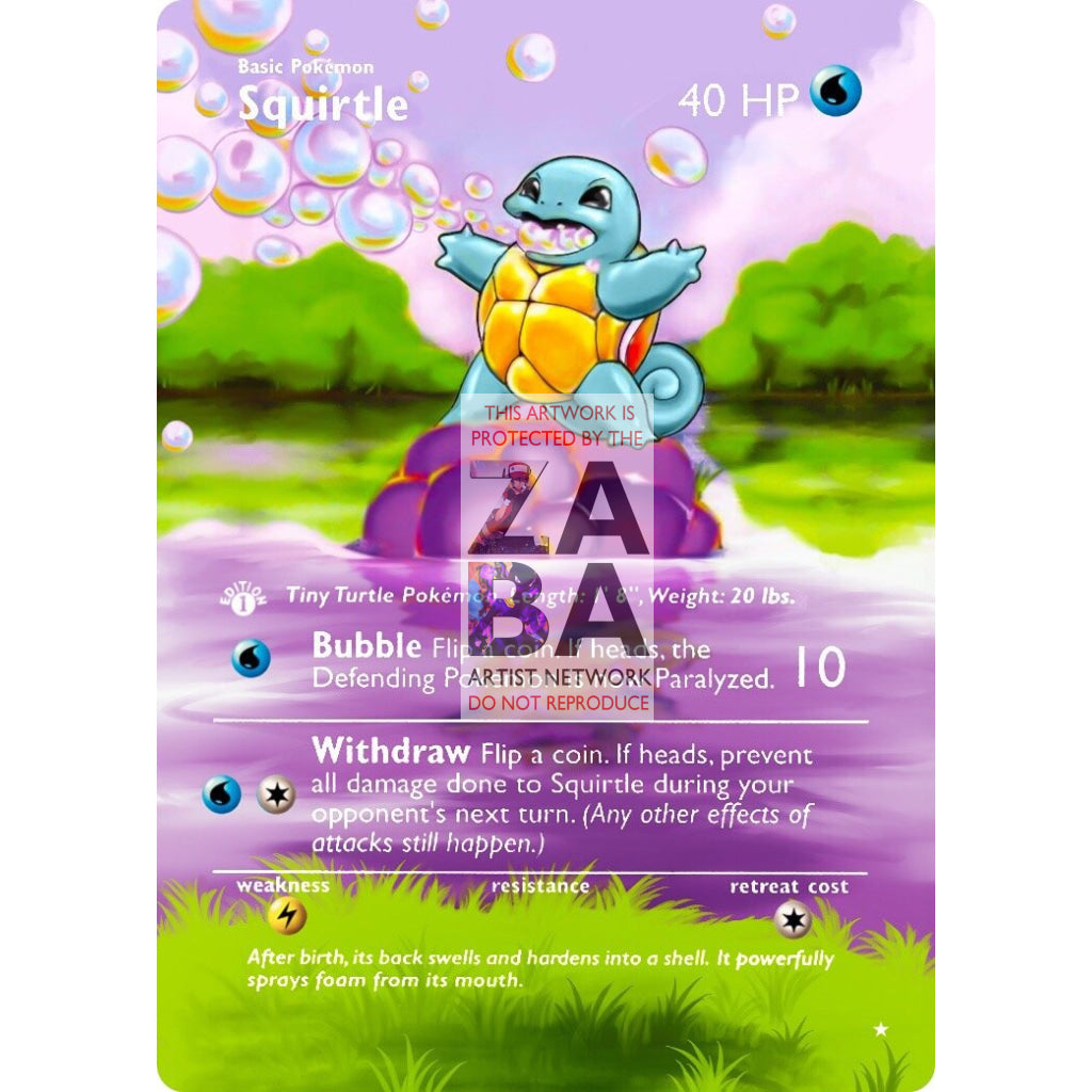 ENTIRE BASE SET Extended Art! (Choose a Single) Custom Pokemon Cards - ZabaTV