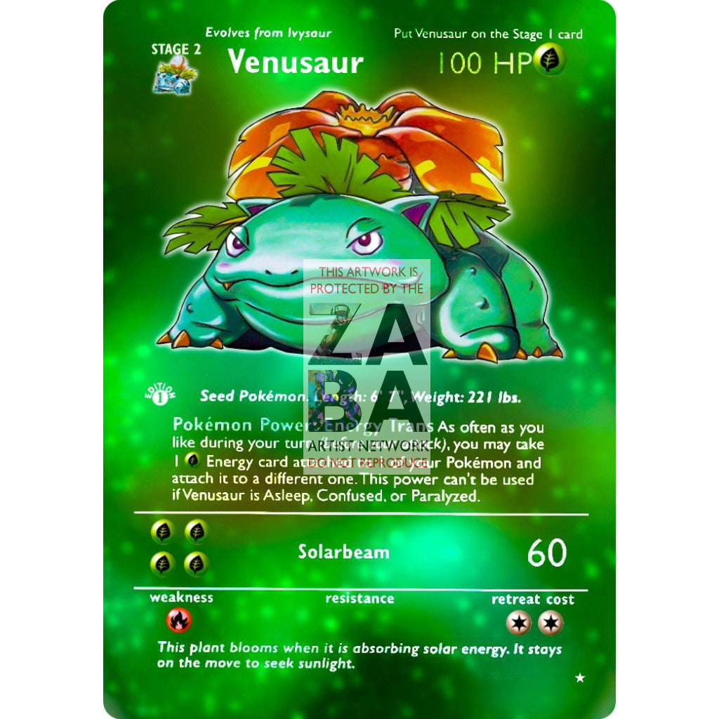 ENTIRE BASE SET Extended Art! (Choose a Single) Custom Pokemon Cards - ZabaTV