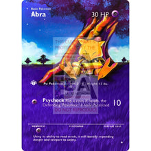 Entire Base Set Extended Art! Uv Selective Holographic (Choose A Single) Custom Pokemon Cards Abra