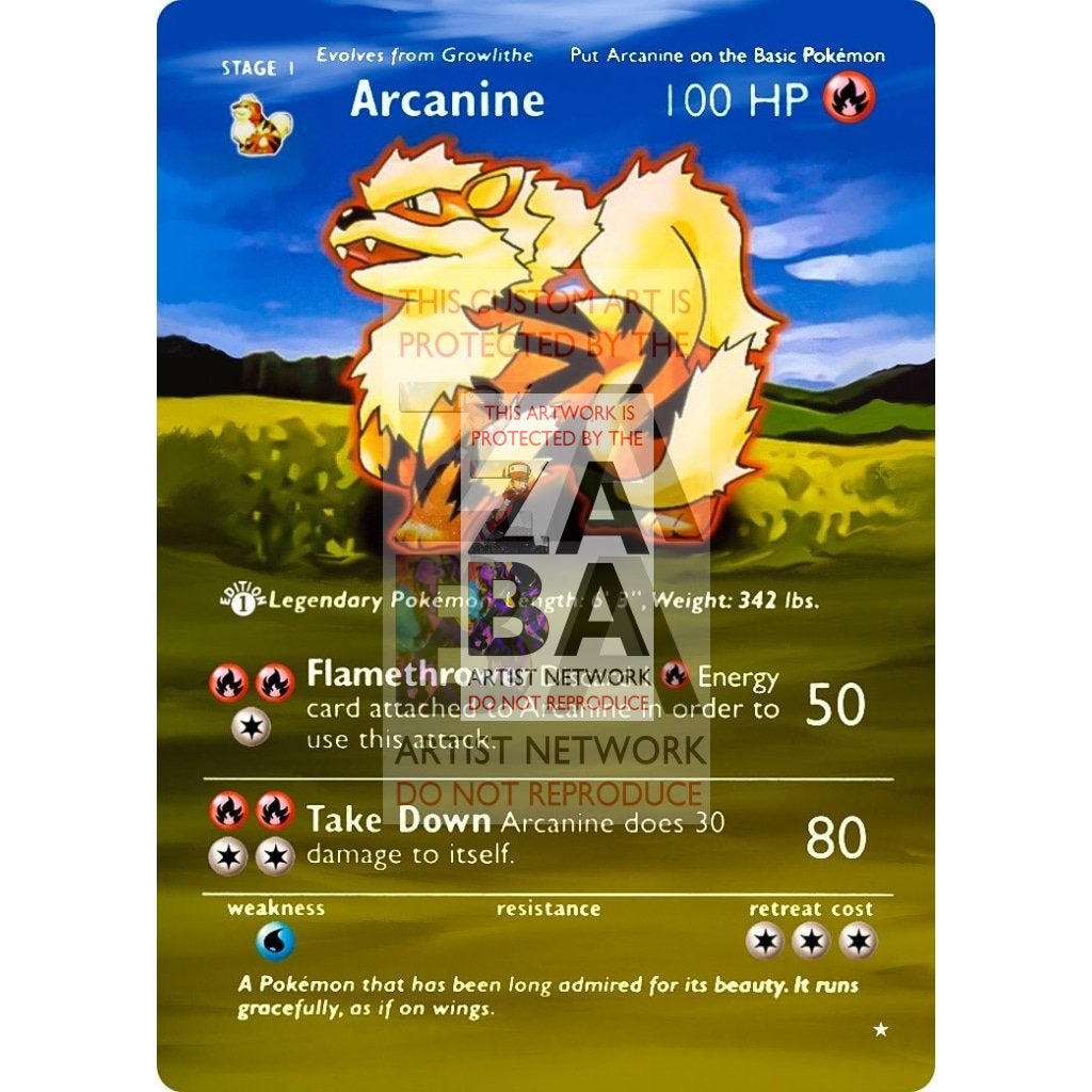 ENTIRE BASE SET Extended Art! UV Selective Holographic (Choose a Single) Custom Pokemon Cards - ZabaTV