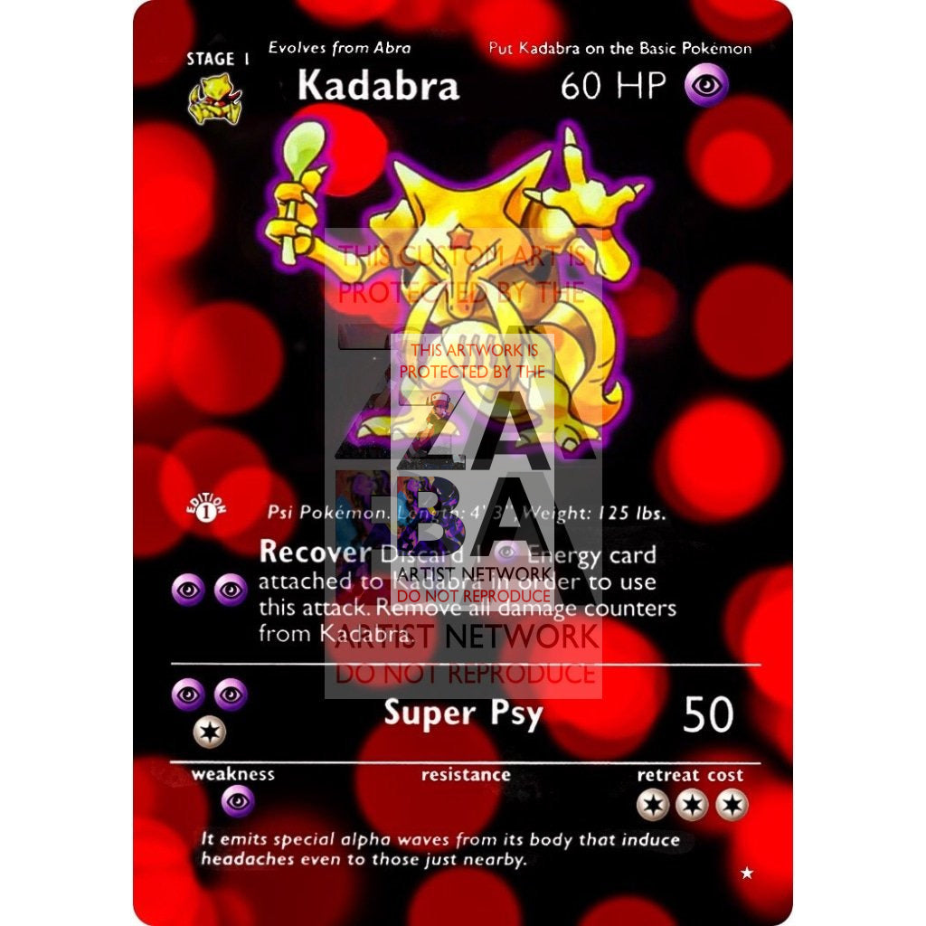 ENTIRE BASE SET Extended Art! UV Selective Holographic (Choose a Single) Custom Pokemon Cards - ZabaTV