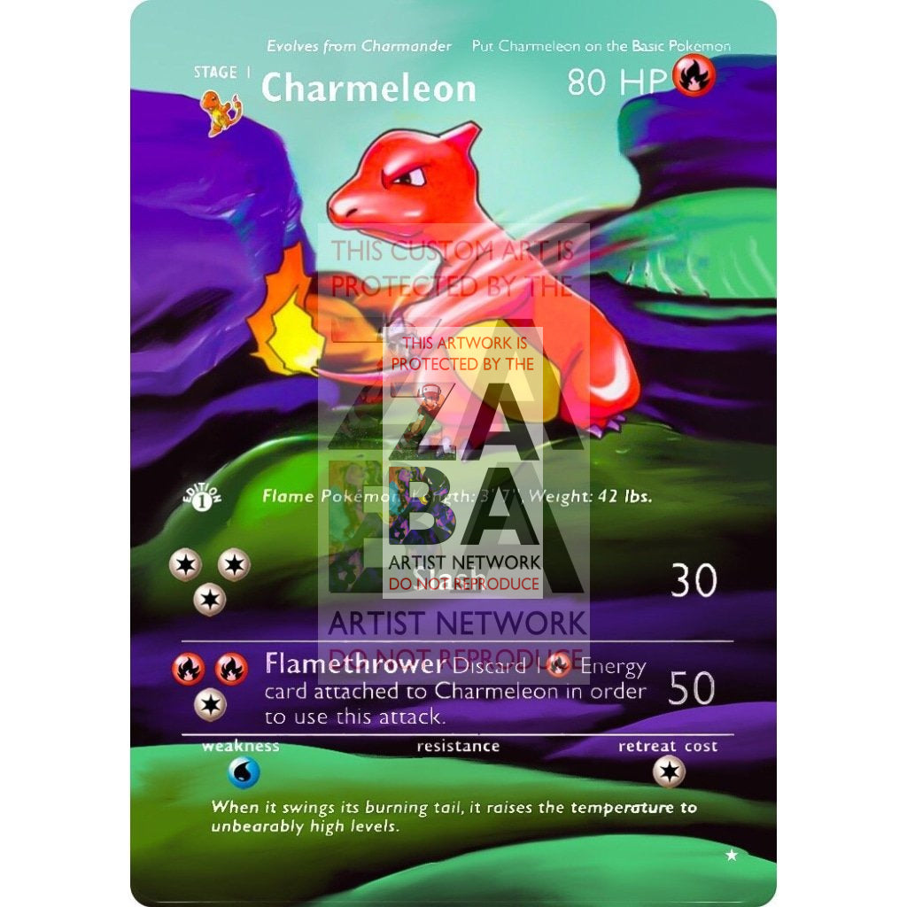 ENTIRE BASE SET Extended Art! UV Selective Holographic (Choose a Single) Custom Pokemon Cards - ZabaTV