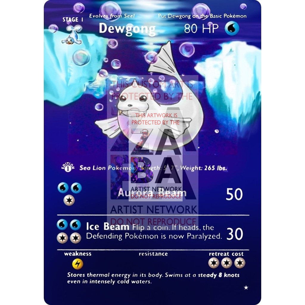 ENTIRE BASE SET Extended Art! UV Selective Holographic (Choose a Single) Custom Pokemon Cards - ZabaTV