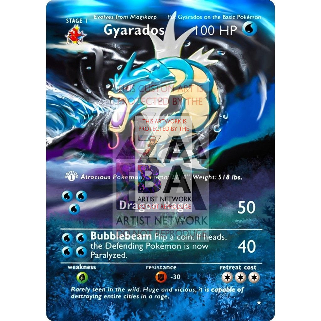 ENTIRE BASE SET Extended Art! UV Selective Holographic (Choose a Single) Custom Pokemon Cards - ZabaTV