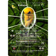 Entire Base Set Extended Art! Uv Selective Holographic (Choose A Single) Custom Pokemon Cards Kakuna