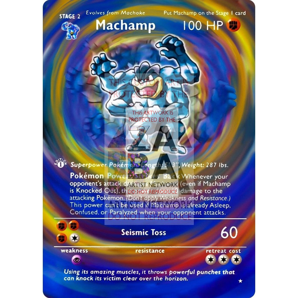 ENTIRE BASE SET Extended Art! UV Selective Holographic (Choose a Single) Custom Pokemon Cards - ZabaTV