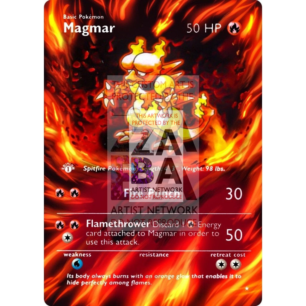 ENTIRE BASE SET Extended Art! UV Selective Holographic (Choose a Single) Custom Pokemon Cards - ZabaTV