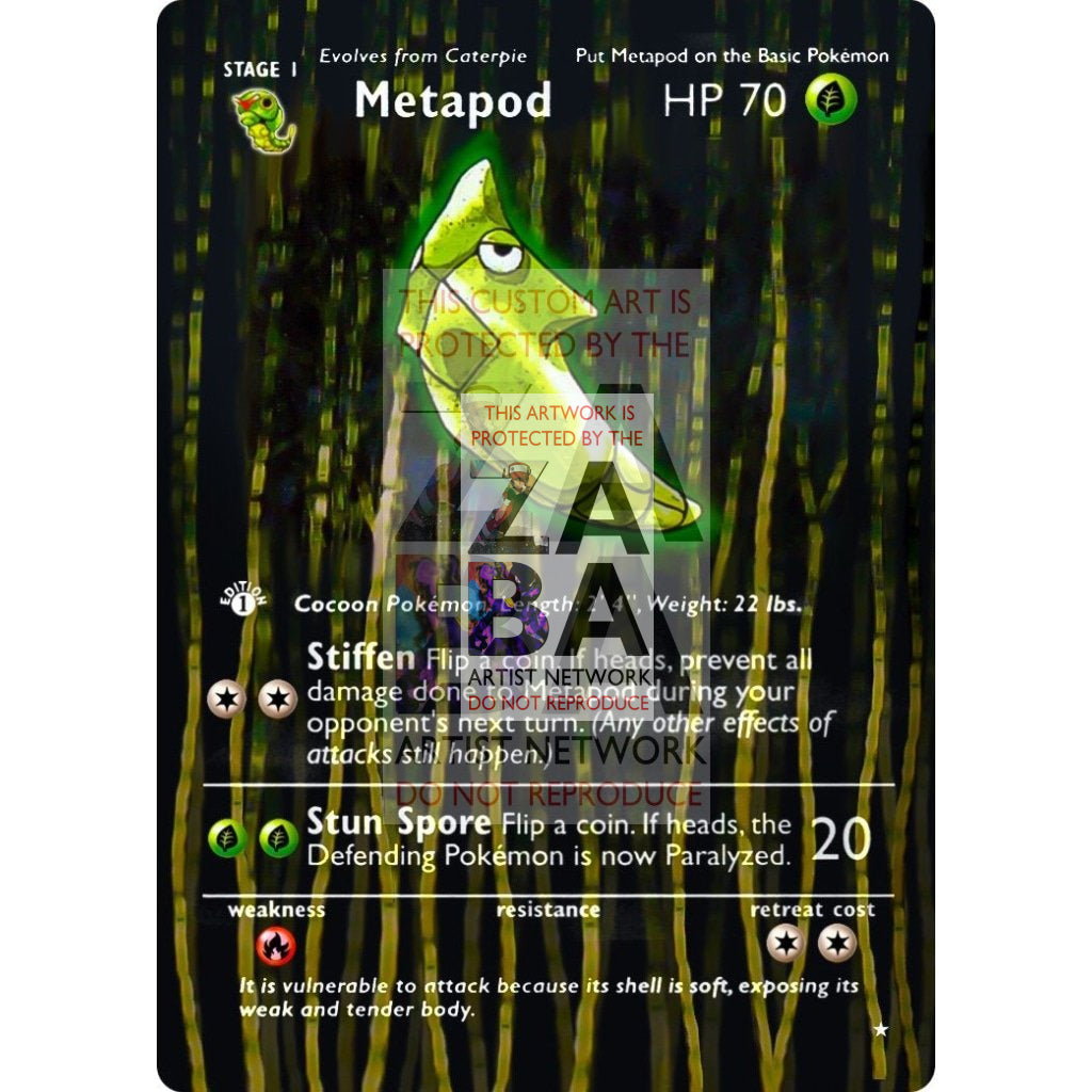 ENTIRE BASE SET Extended Art! UV Selective Holographic (Choose a Single) Custom Pokemon Cards - ZabaTV