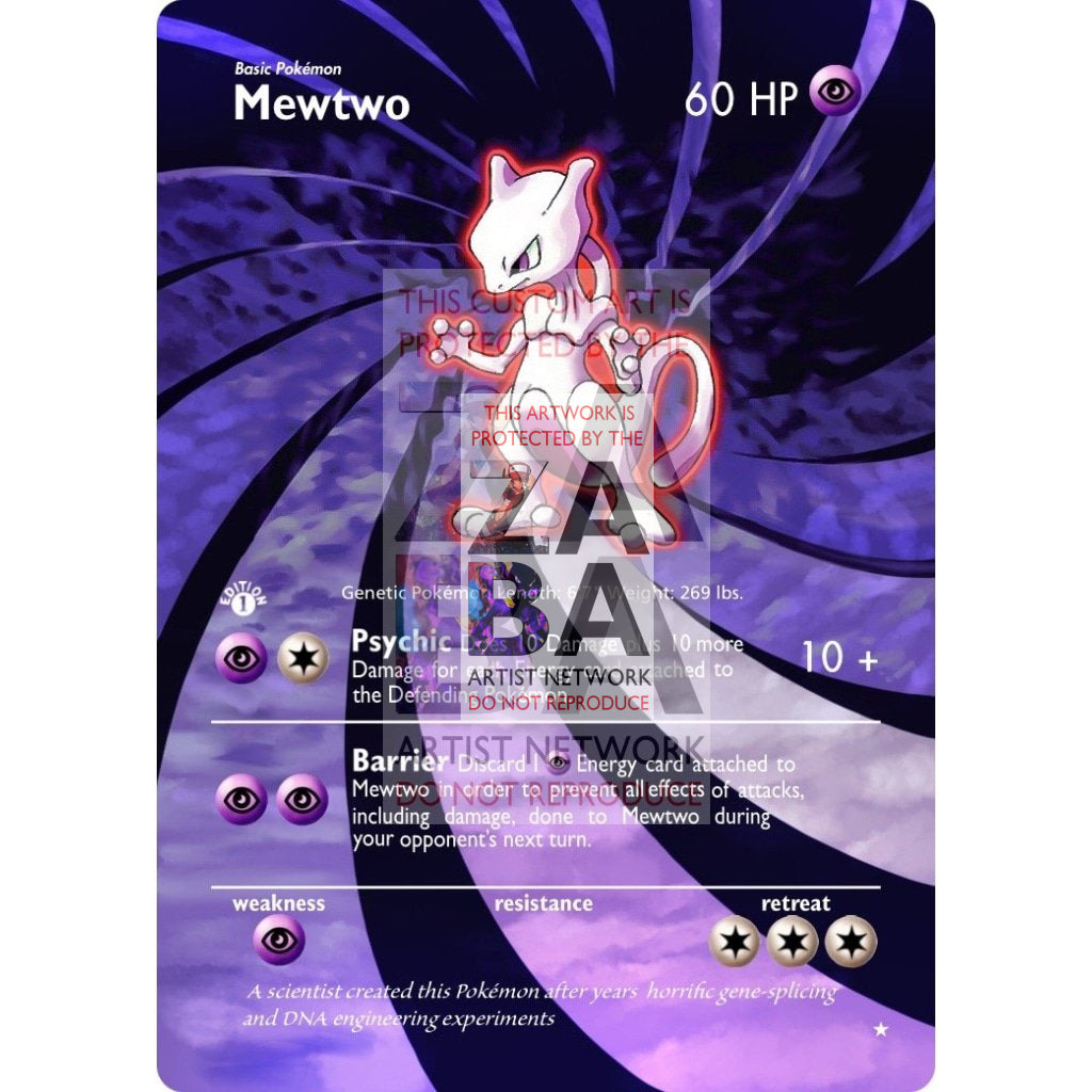 ENTIRE BASE SET Extended Art! UV Selective Holographic (Choose a Single) Custom Pokemon Cards - ZabaTV