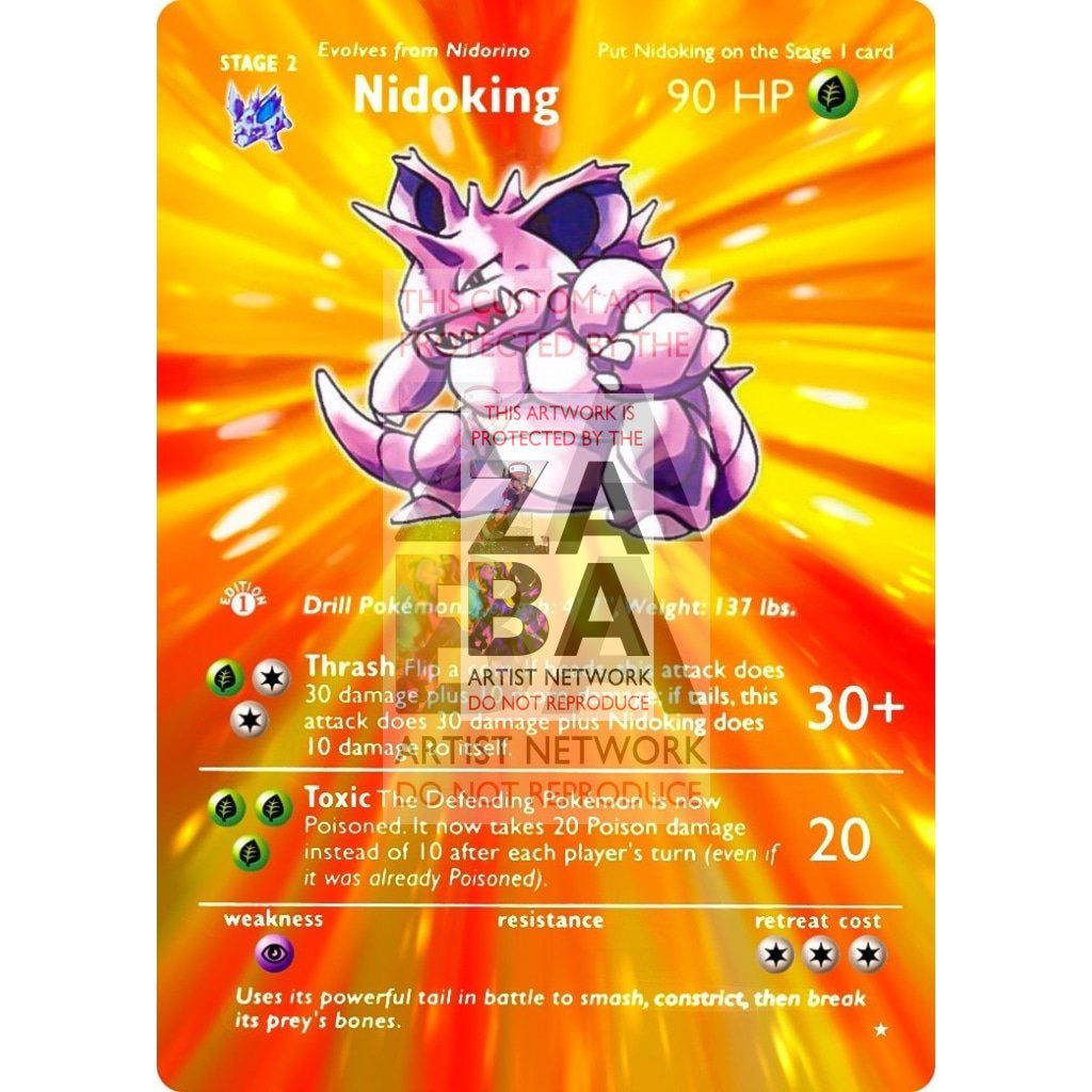 ENTIRE BASE SET Extended Art! UV Selective Holographic (Choose a Single) Custom Pokemon Cards - ZabaTV