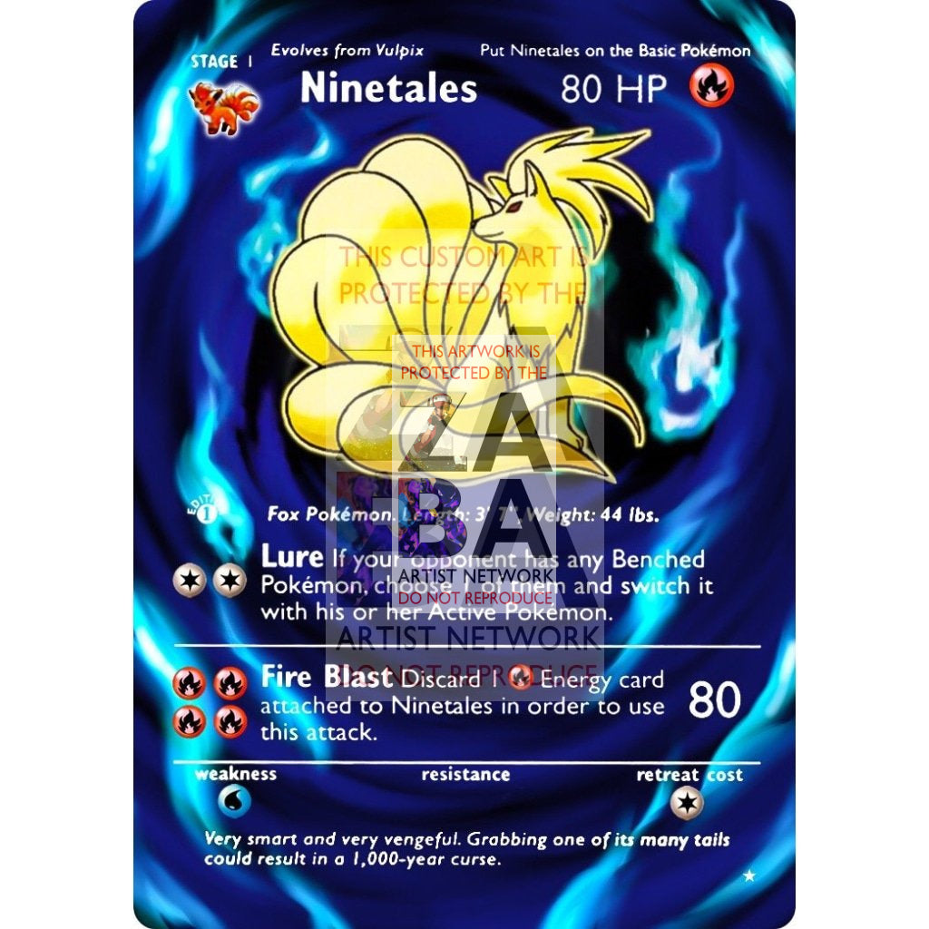 ENTIRE BASE SET Extended Art! UV Selective Holographic (Choose a Single) Custom Pokemon Cards - ZabaTV