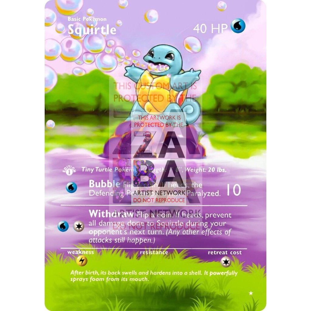 ENTIRE BASE SET Extended Art! UV Selective Holographic (Choose a Single) Custom Pokemon Cards - ZabaTV