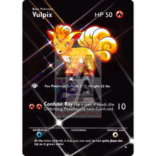 Entire Base Set Extended Art! Uv Selective Holographic (Choose A Single) Custom Pokemon Cards Vulpix