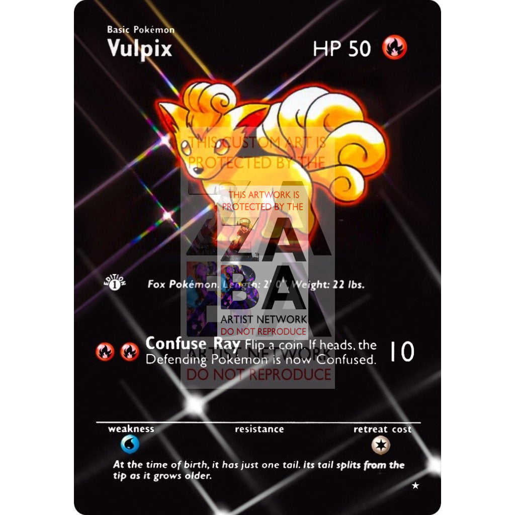 ENTIRE BASE SET Extended Art! UV Selective Holographic (Choose a Single) Custom Pokemon Cards - ZabaTV